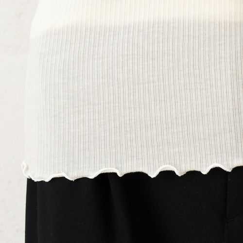 シルクカシミヤ混 ハイネック 長袖インナー 日本製