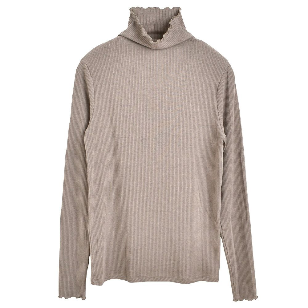 シルクカシミヤ混 ハイネック 長袖インナー 日本製