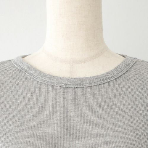 シルクカシミヤ混 クルーネック 長袖インナー 日本製