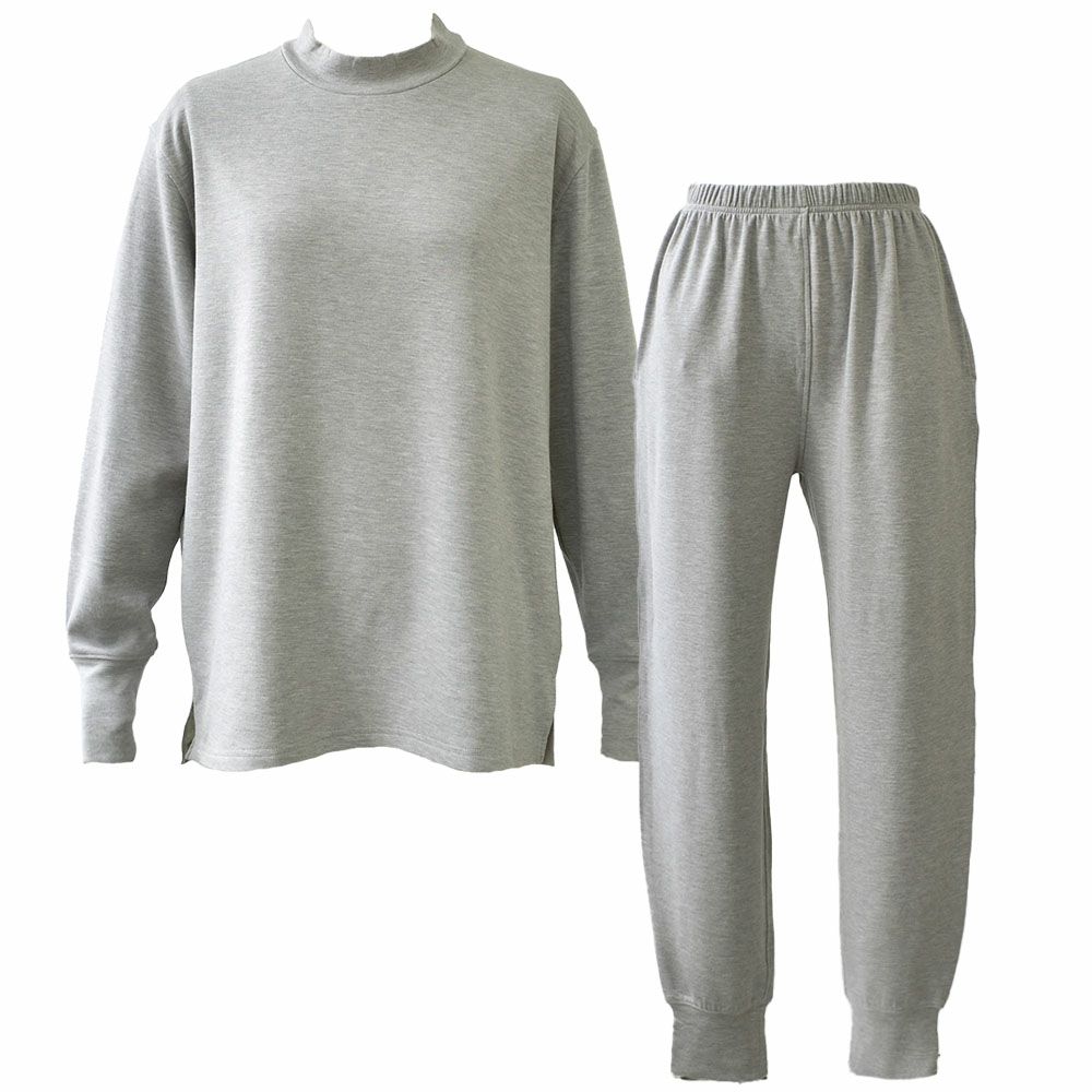 ふんわり裏起毛 シルク パジャマ 上下セット