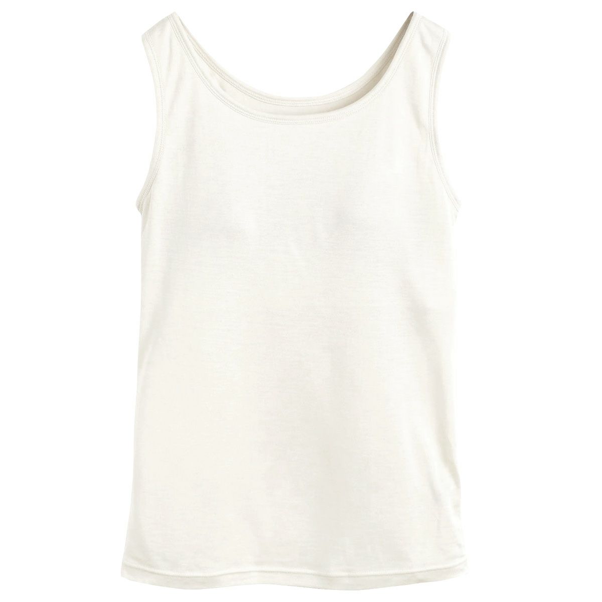 シルク100％ カップ付き タンクトップ 日本製 ゆるラク【ふわ肌シルク】