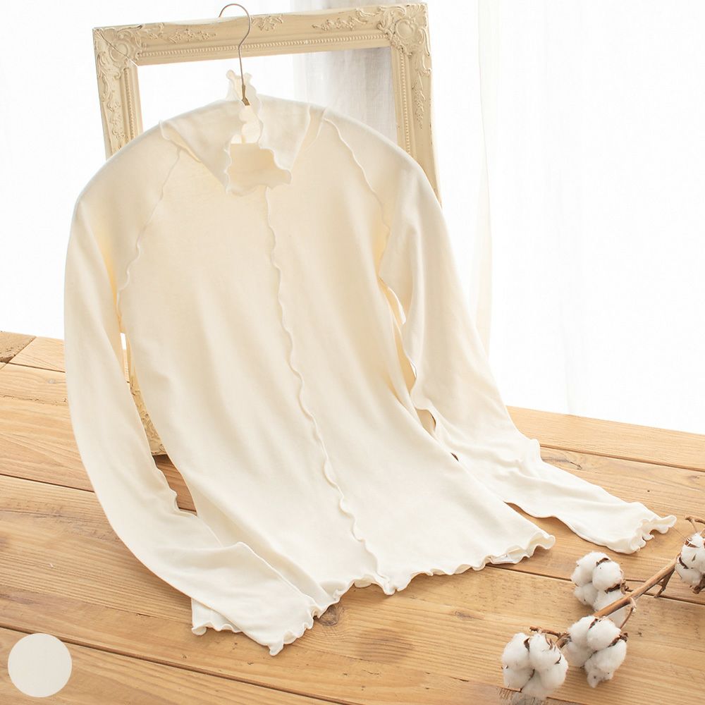 新作お試し価格！肌側シルク アウトメロー ハイネック パジャマインナー 日本製 表側コットン