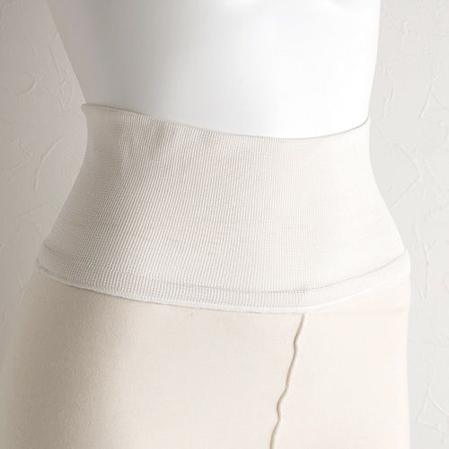 肌側シルク アウトメロー レギンス シルク腹巻付き パジャマインナー 日本製 表側コットン