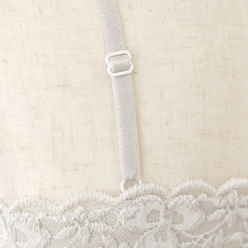 シルク カップ付きキャミソール フロントレース 日本製