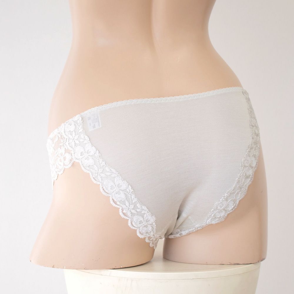  シルク ショーツ フロントレース サニタリー兼用 日本製