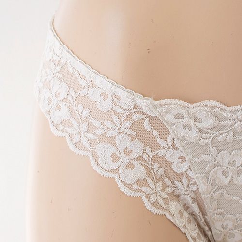  シルク ショーツ フロントレース サニタリー兼用 日本製