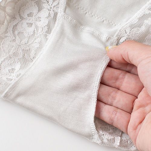  シルク ショーツ フロントレース サニタリー兼用 日本製