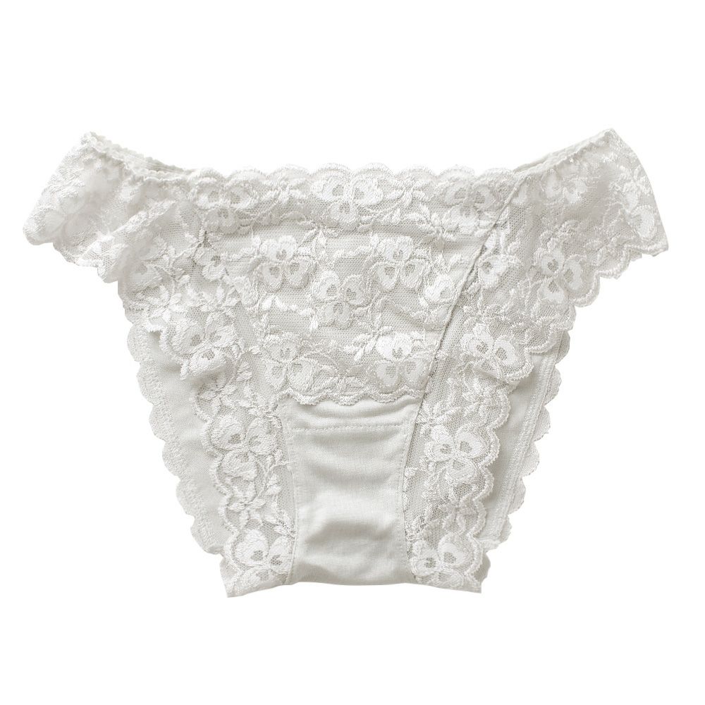  シルク ショーツ フロントレース サニタリー兼用 日本製