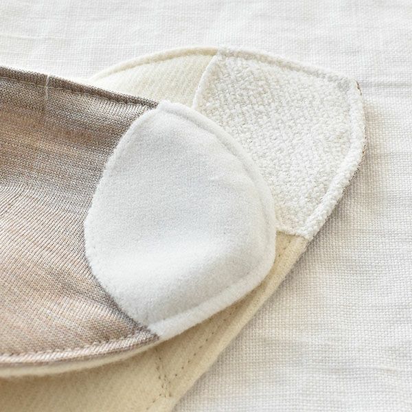シルク 布ナプキン おりもの用 布ライナー 日本製 肌側シルク 表側オーガニックコットン