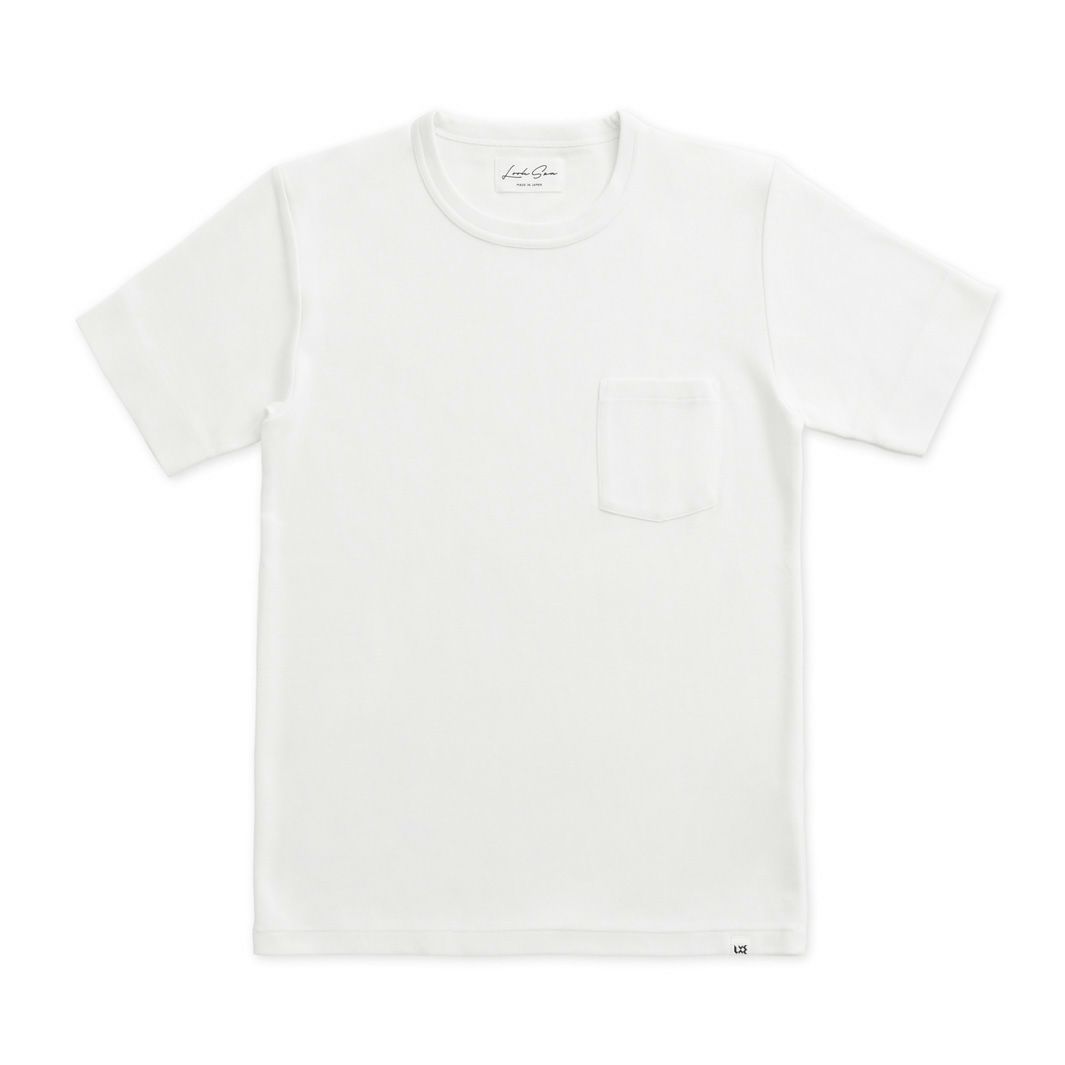 シルクコットン スムース クルーネック 半袖 Tシャツ 日本製 メンズ