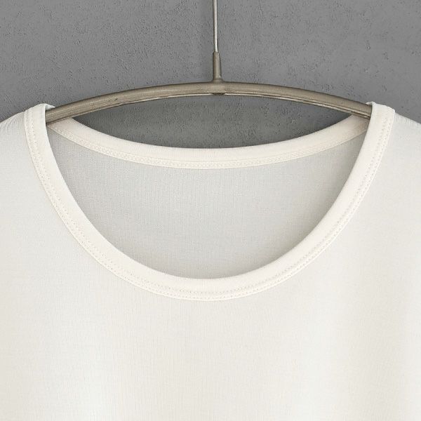 シルク メンズ 半袖インナー クルーネック 日本製