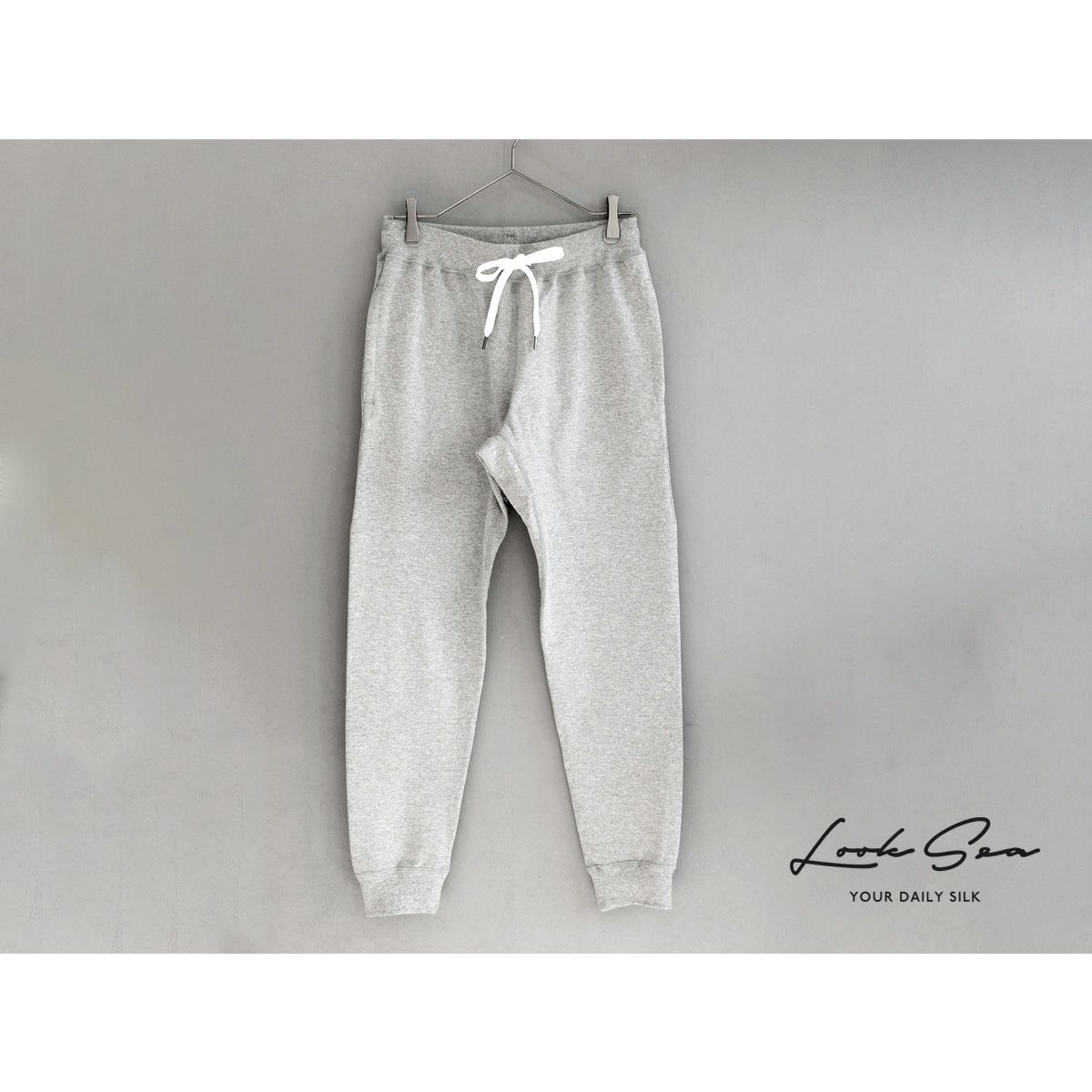 肌側シルク100%パイル スウェットパンツ 日本製 メンズ