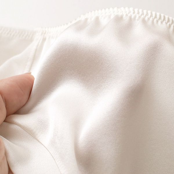 シルクサテン＆シルク絹紡糸 スタンダードショーツ 日本製 サニタリー兼用