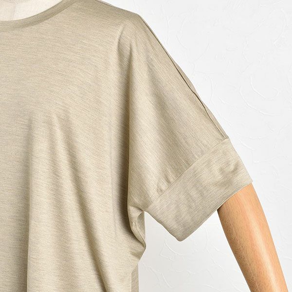 シルク100％ ソフトジャージー BIG Tシャツ 日本製