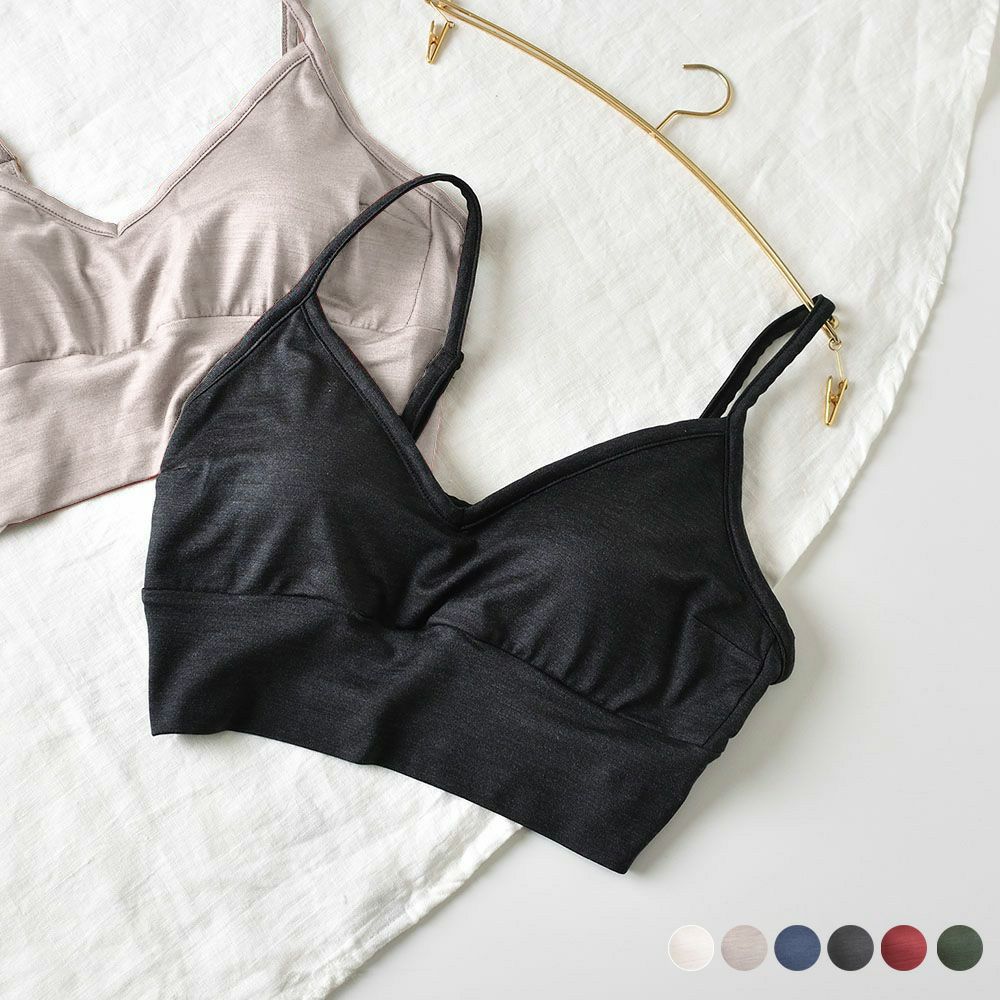 シルク ノンワイヤーブラ ストレッチ ソフトベア天竺 日本製