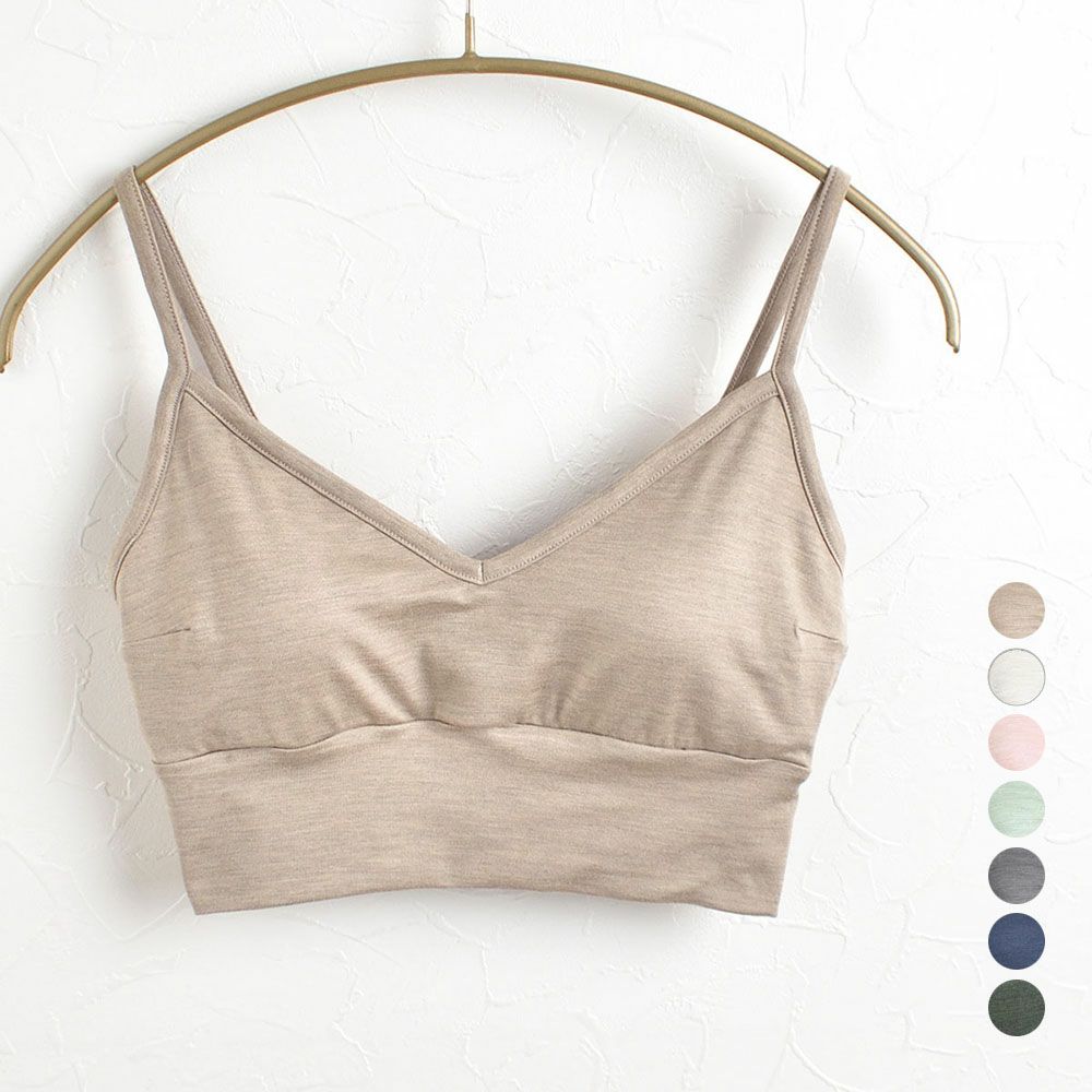 シルク ノンワイヤーブラ ストレッチ ソフトベア天竺 日本製