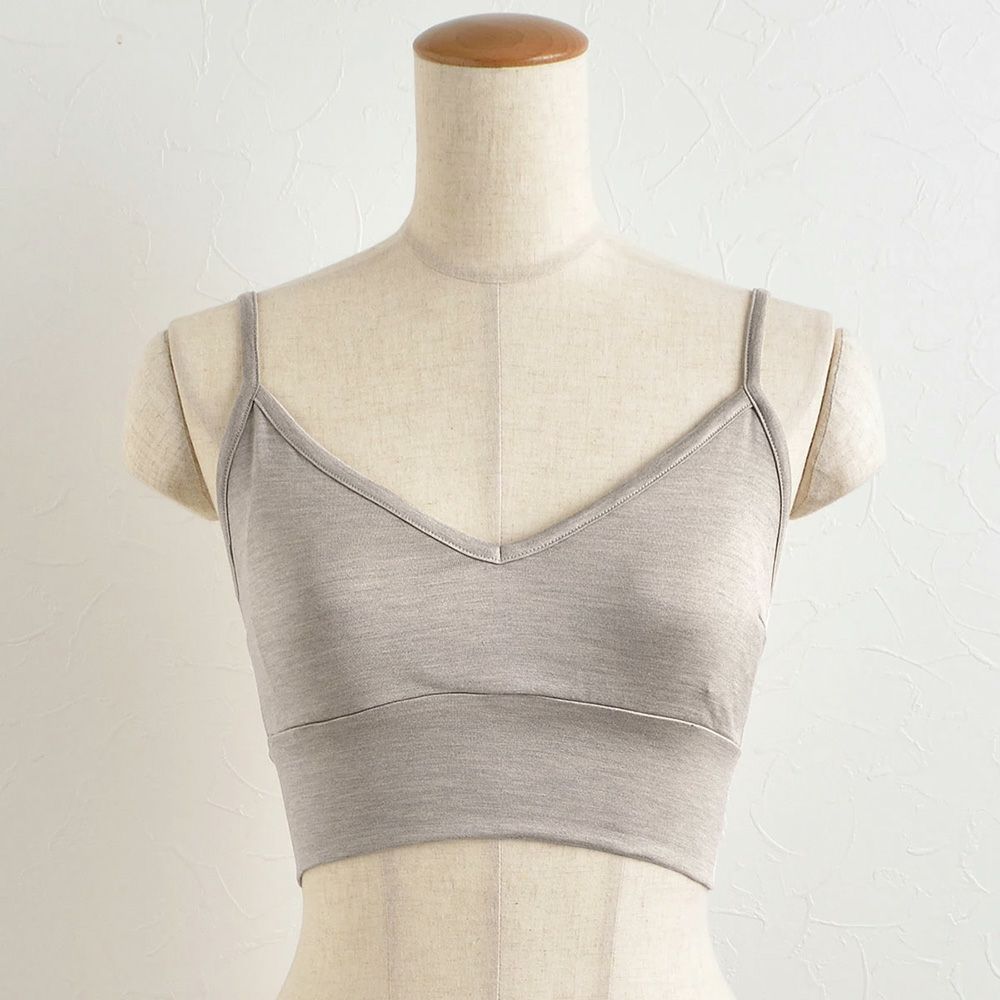 シルク ノンワイヤーブラ ストレッチ ソフトベア天竺 日本製