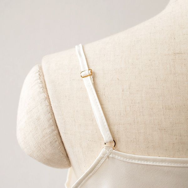  シルク クレープデシン ストレッチ キャミソール 日本製