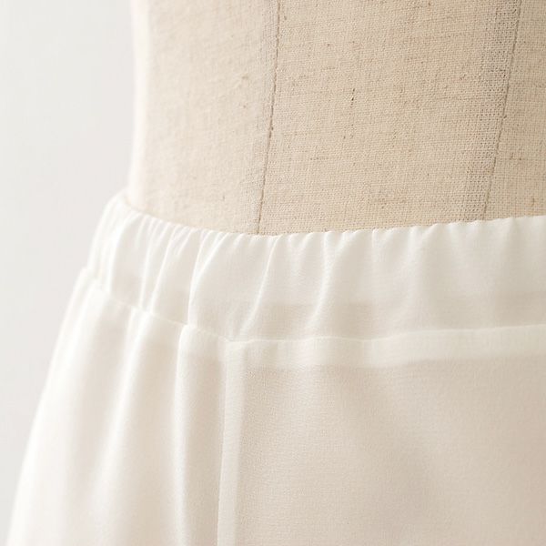 シルク クレープデシン ストレッチ タップパンツ 日本製