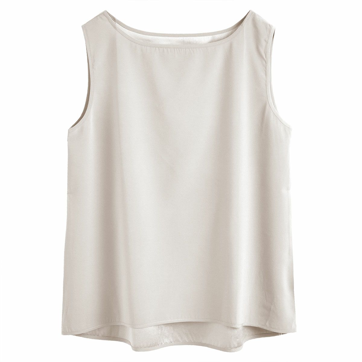 シルクサテンストレッチ タンクトップ 19匁