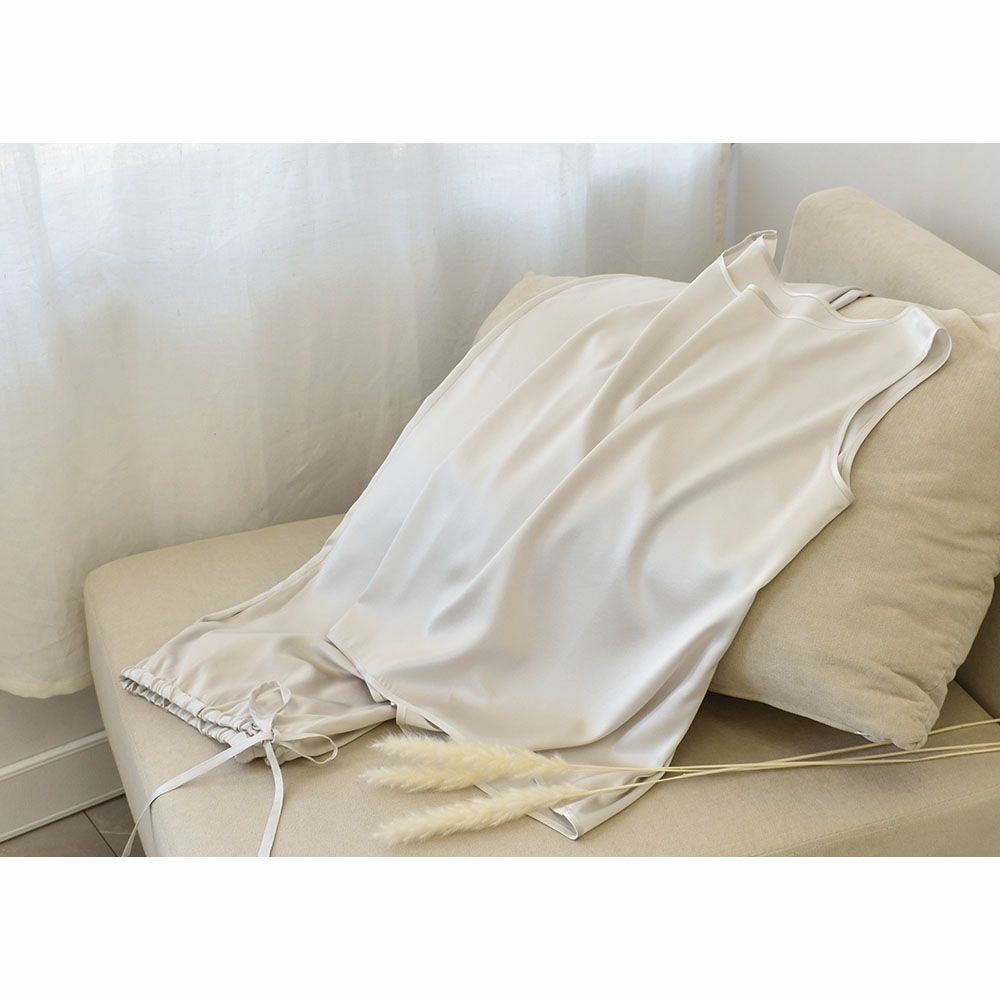 シルクサテンストレッチ パジャマ 上下セット