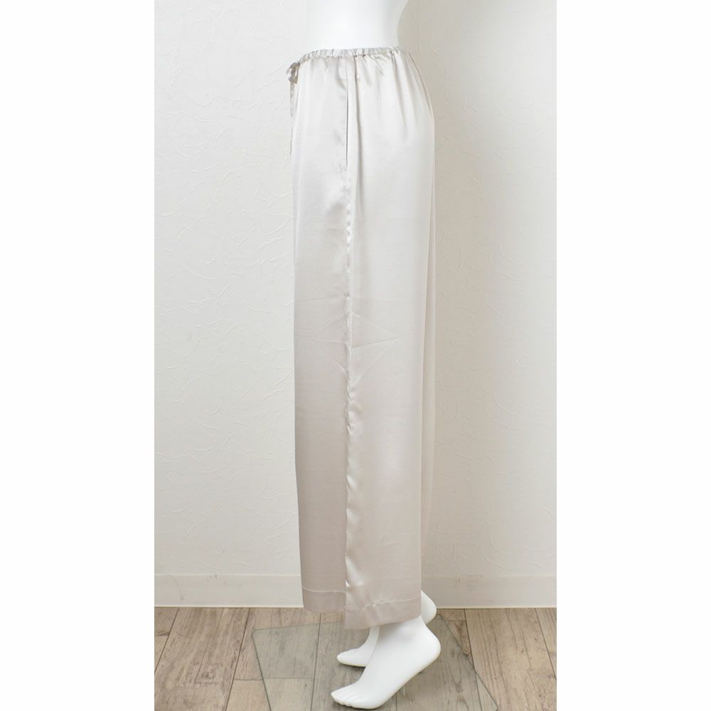 シルクサテンストレッチ パジャマ 上下セット