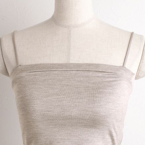  シルク ブラトップ クロップド丈 ストレッチ ソフトベア天竺 日本製