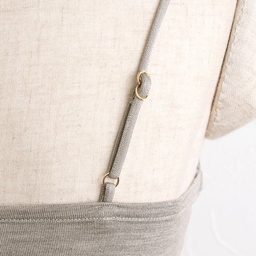  シルク ブラトップ クロップド丈 ストレッチ ソフトベア天竺 日本製