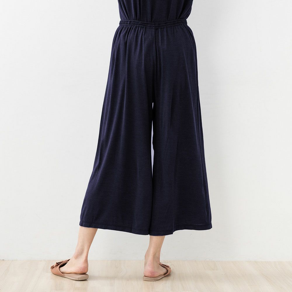 シルク100% ジャージー ガウチョパンツ 日本製