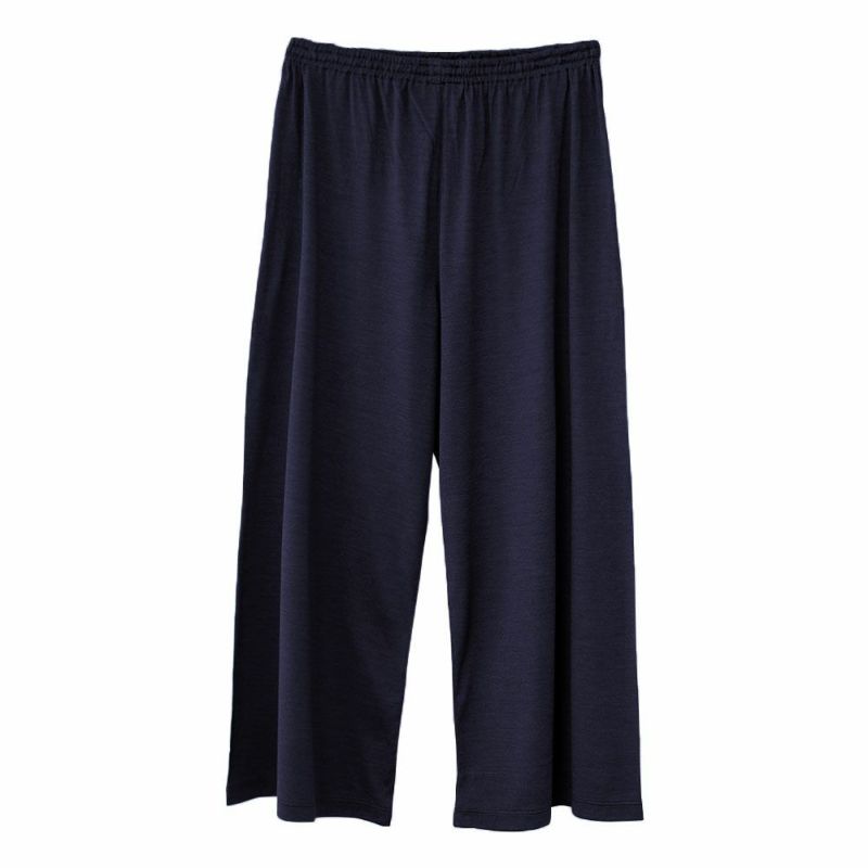 シルク100% ジャージー ガウチョパンツ 日本製