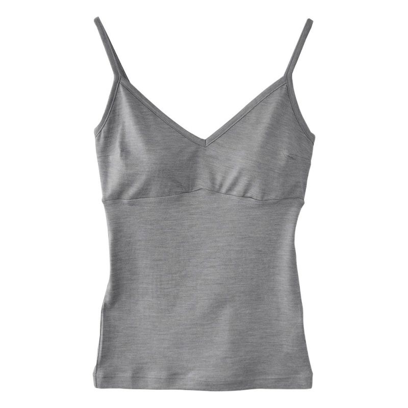 シルク カップ付きキャミソール ストレッチ ソフトベア天竺 日本製 ウォッシャブル加工