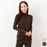 オーガニックコットン100% アウトメロー 長袖インナー ハイネック 日本製