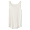 シルク100% テレコ　タンクトップ 日本製 ウォッシャブル加工