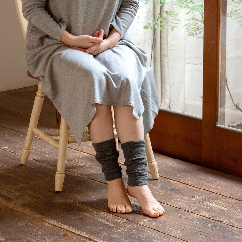 シルク レッグウォーマー 日本製 26cm ショートタイプ 肌側シルク 表側オーガニックコットンの二重構造 男女兼用