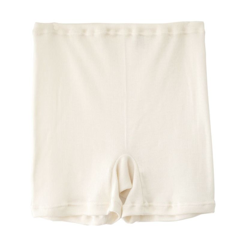 シルク100% テレコ 一分丈 ショーツ 日本製 ウォッシャブル加工