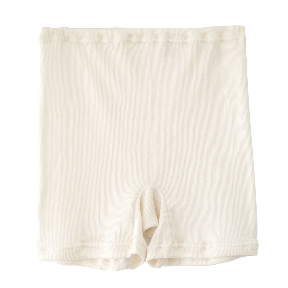 シルク100% テレコ 一分丈 ショーツ 日本製 ウォッシャブル加工