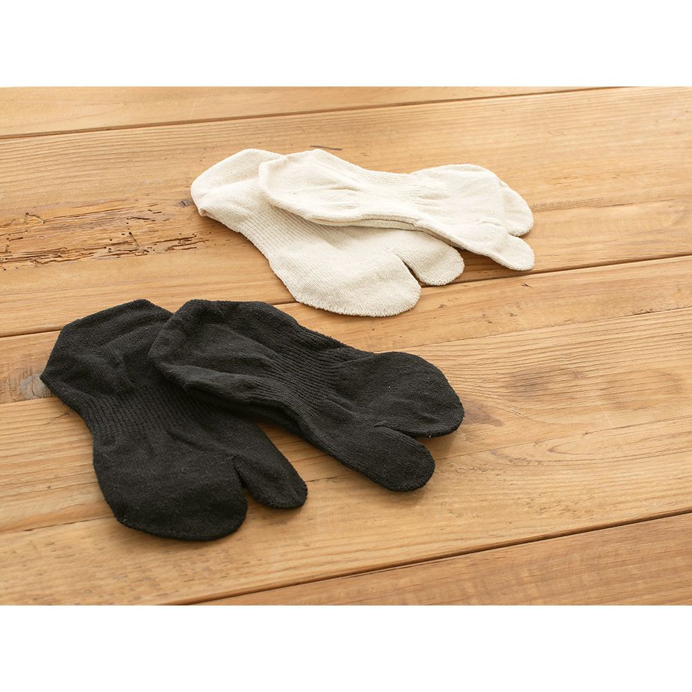 シルク たび型ソックス レディース