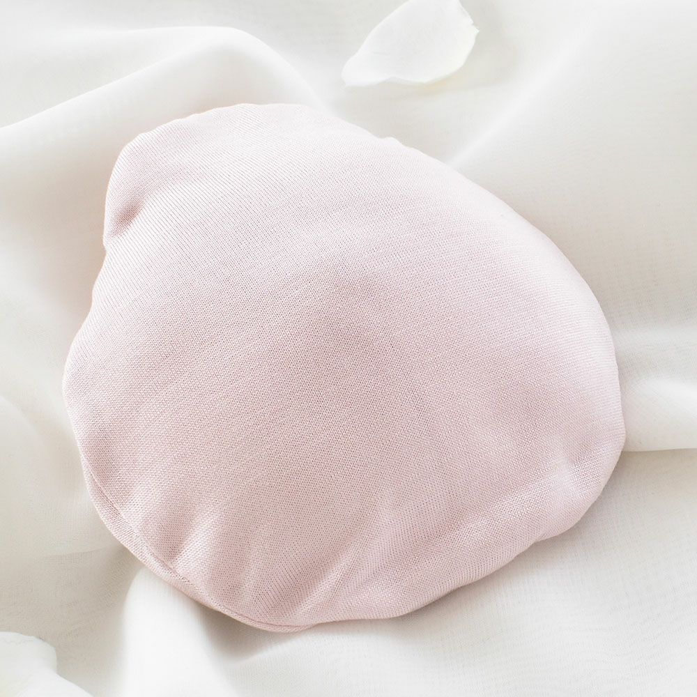 乳がんパッド シルク100％まわた入り シルクケース付き 1個売り 日本製