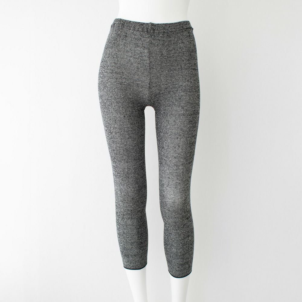 肌側シルク 表コットンリネン さらさらレギンス 日本製