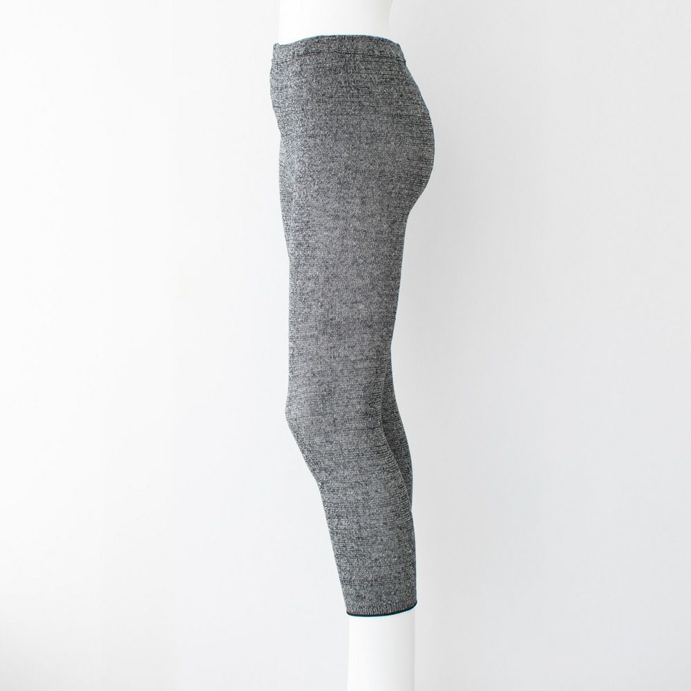 肌側シルク 表コットンリネン さらさらレギンス 日本製