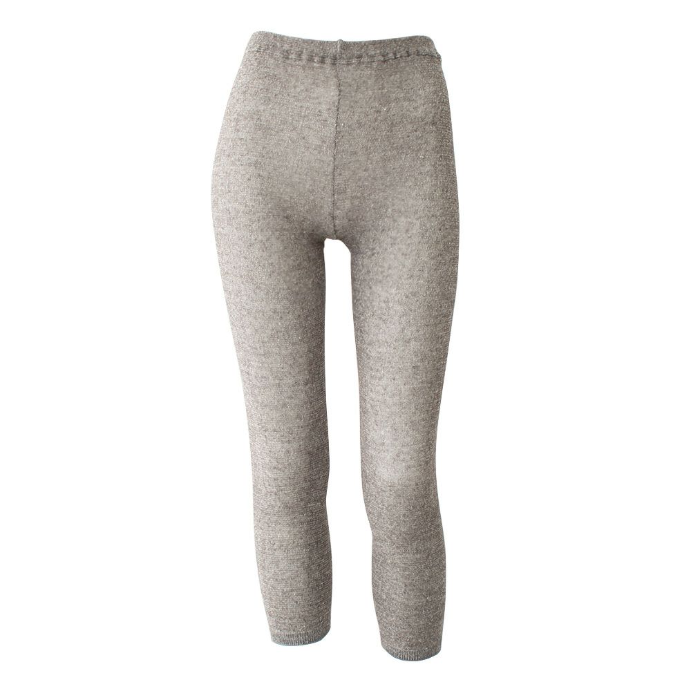 肌側シルク 表コットンリネン さらさらレギンス 日本製