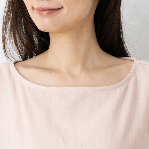 オーガニックコットン100% 和晒しダブルガーゼ 湯上りパジャマ 上下セット フレンチ袖トップスとルームパンツ 日本製