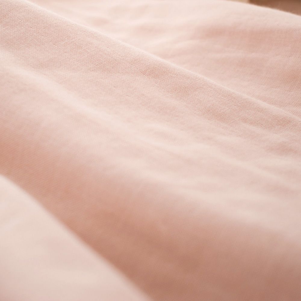 オーガニックコットン100% 和晒しダブルガーゼ 湯上りワンピース 日本製 フレンチ袖