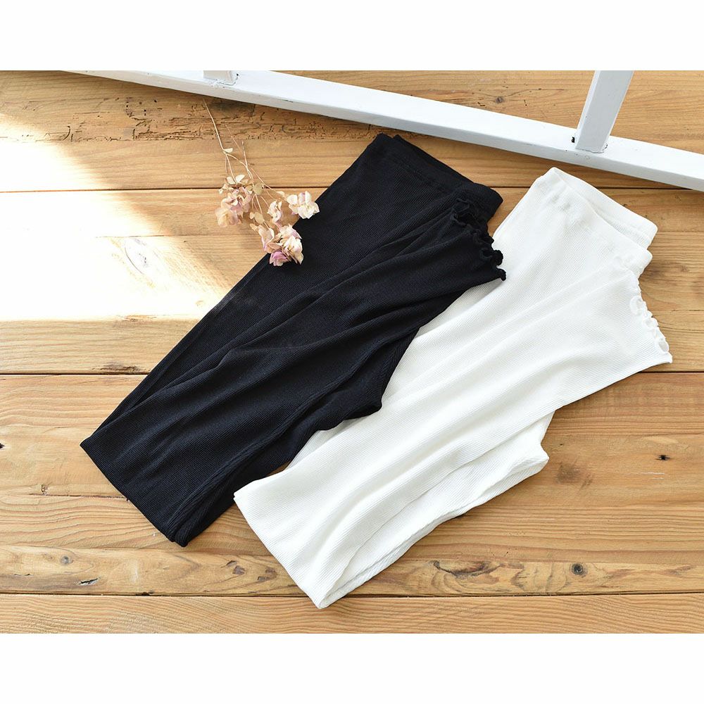 コットンシルク テレコ レギンス