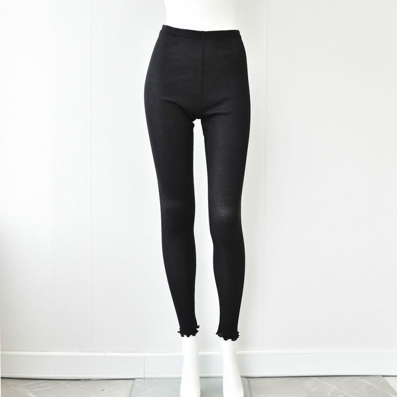 コットンシルク テレコ レギンス