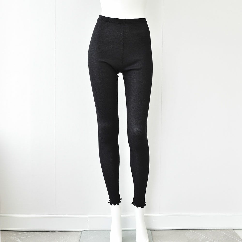 コットンシルク テレコ レギンス