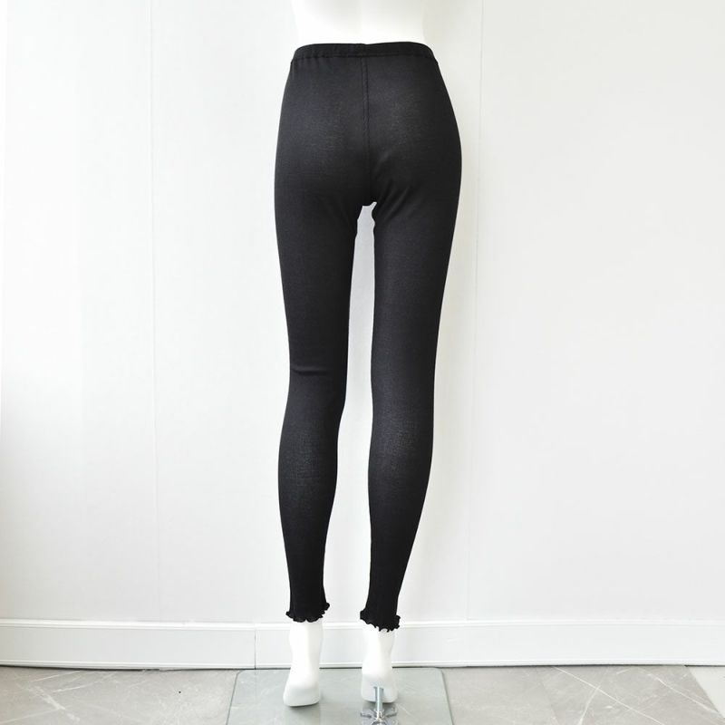 コットンシルク テレコ レギンス