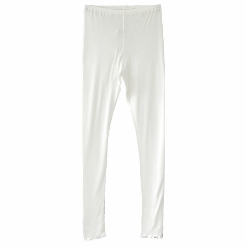 コットンシルク テレコ レギンス