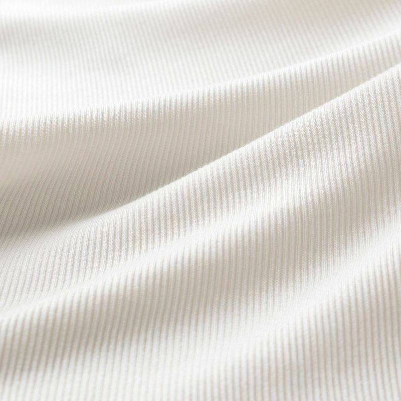 コットンシルク テレコ カップ付きキャミソール