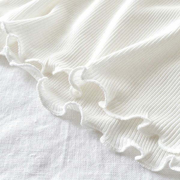 コットンシルク テレコ カップ付きキャミソール